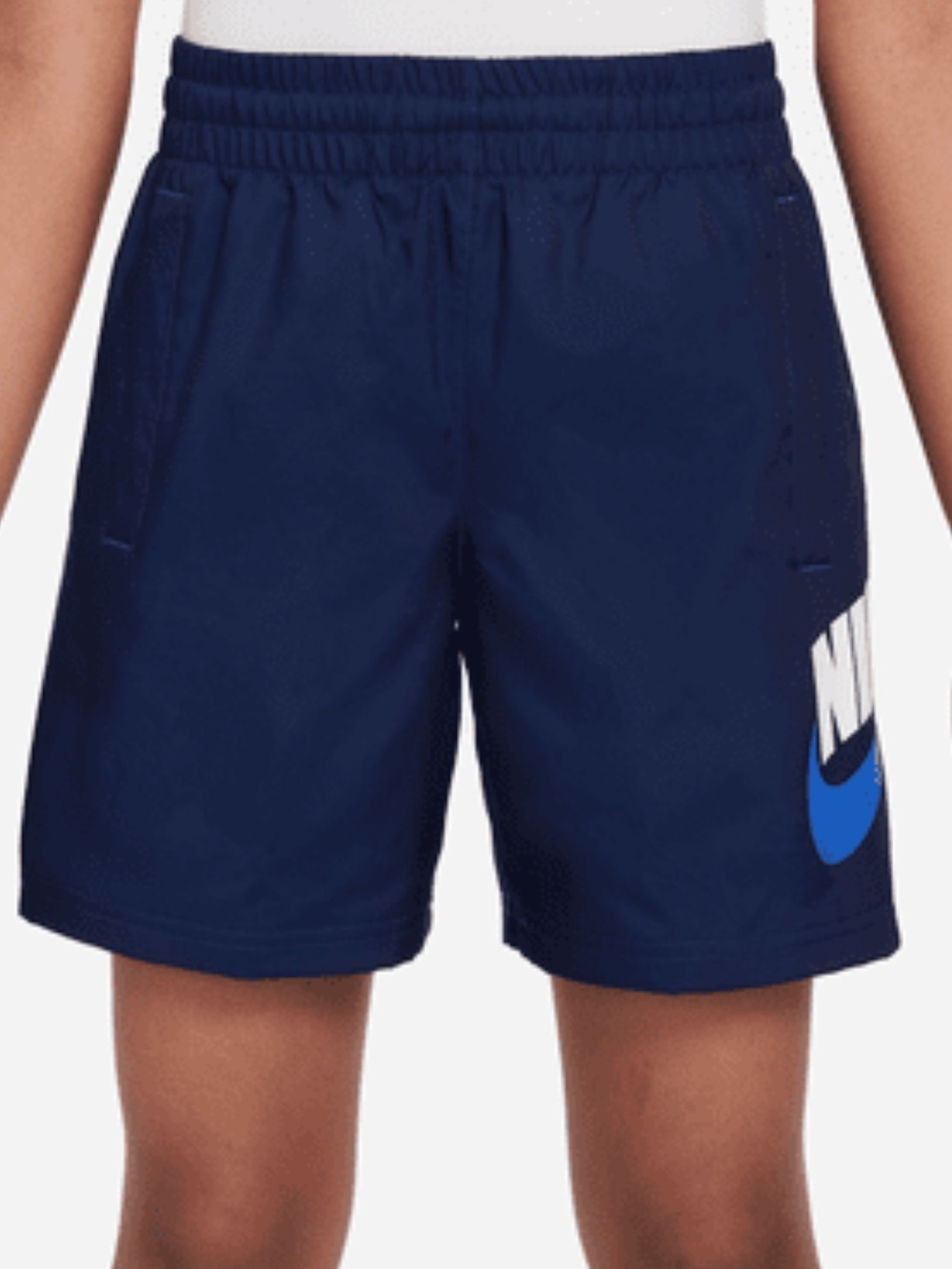 Nike Navy and Royal Blue Kids' Athletic Shorts